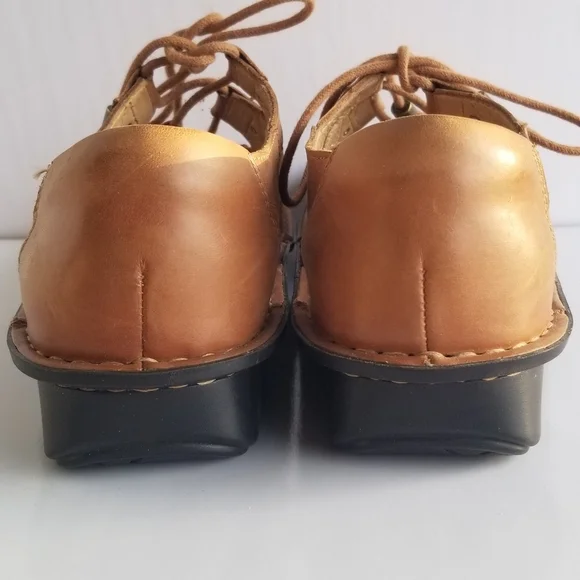 Alegria Valerie Women's Tan Leather Sandals 42 - Picture 4 of 11